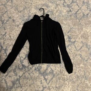 Black areopostale zip up hoodie, size medium.